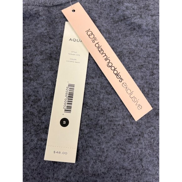 Aqua Womens Blue Peplum Long Sleeve Top With Bell Sleeves Sz S - New - Picture 5 of 7